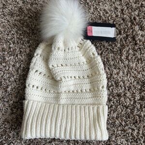 NWT White Beanie